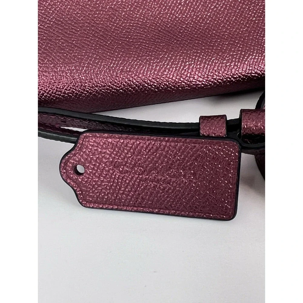 Coach Kitt Messenger Crossbody Bag in Metallic Cherry